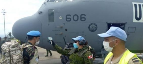Moroccan peacekeepers repatriated from DRC. / DR