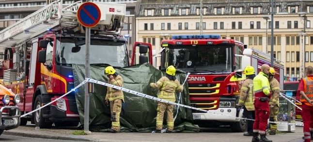 Police cordoned off the area of Turku./Ph. AP