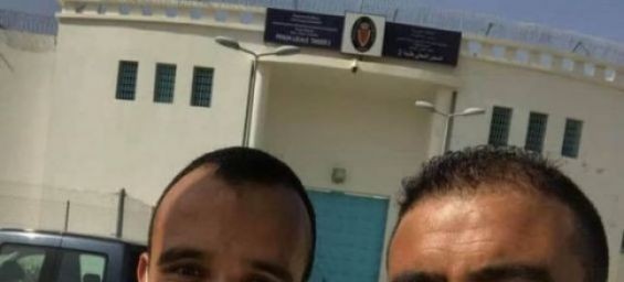 El Mortada Iamrachen and his brother in front of the Tanger 2, on Wednesday July 29. / DR