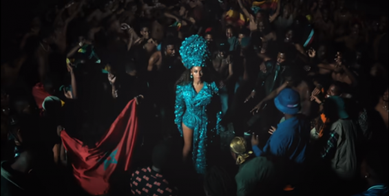 The Moroccan flag featured in Beyoncé's new music video ALREADY. / Ph. Screenshot