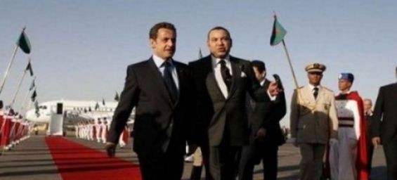 Former French President Nicolas Sarkozy and King Mohammed VI. / DR