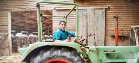 Ayoub Louihrani, a Dutch-Moroccan farmer. / DR