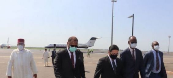 Foreign Affairs Minister Nasser Bourita in Mali. / DR