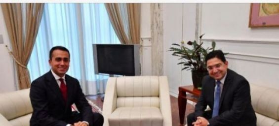 Foreign Affairs Nasser Bourita and his Italian counterpart. / DR
