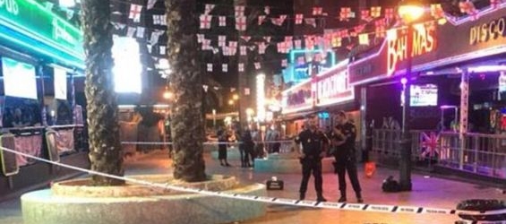 The scene of the shooting in Benidorm, Spain./Ph. Nomadicflea