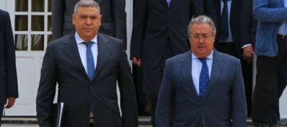 Juan Ignacio Zoido, the Spanish Interior Minister and his Moroccan counterpart, Abdelouafi Laftit./Ph. L'economiste