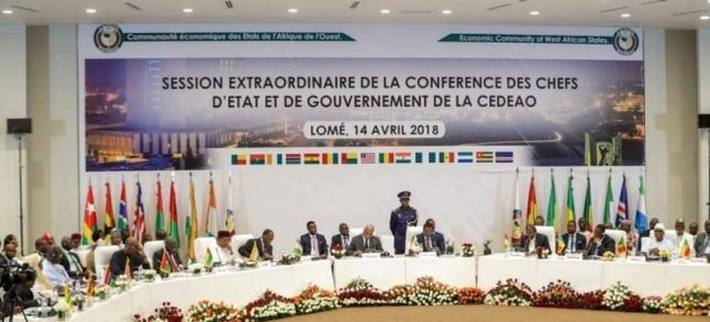 ECOWAS Extraordinary summit in Lome on the 15th of April./Ph. DR