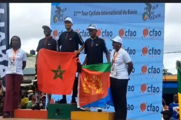تتويج المغربي صلاح الدين مراوني بطلا للمرحلة الرابعة من طواف بنين الدولي للدراجات