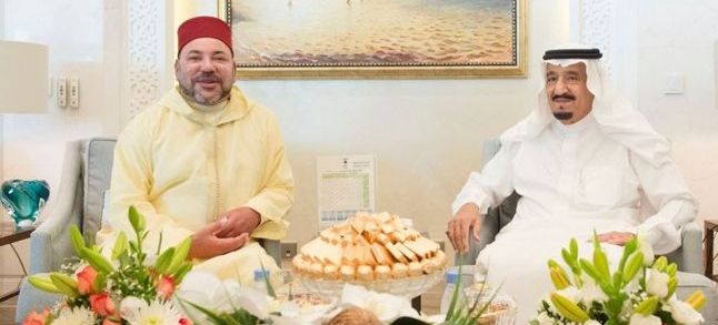 King Mohammed and King Salman in his palace in Tangier./Ph. DR