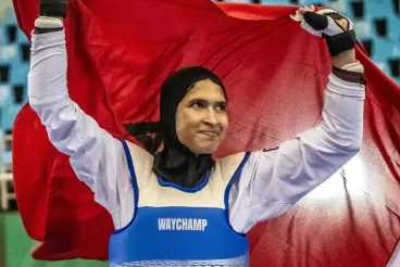 المغربية أمينة الدحاوي تتوج بذهبية وزن أقل من 57 كلغ  في بطولة العالم في التايكوندو لأقل من 21 سنة بكينيا