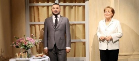The new wax statue of King Mohammed VI at the Musée Grévin in Paris, France./Ph. DR