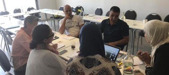 Teachers from Jordan, Morocco and the US work together in an exchange programme to promote global citizenship, empathy and action-oriented projects./Ph. Suzanna Goussous)