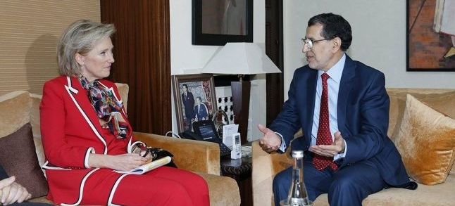 Moroccan Prime Minister Saadeddine El Othmani and Belgium's Princess Astrid./Ph. MAP