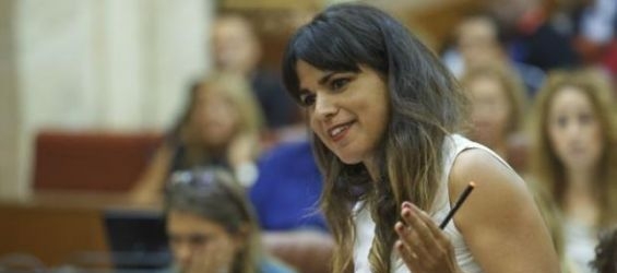 The coordinator of the party in Andalusia, Teresa Rodríguez./Ph. DR