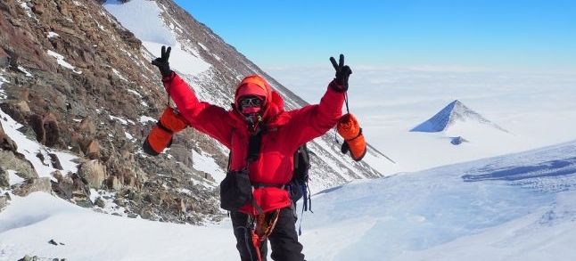 Moroccan national Mariam Ktiri who climbed the world's seven summits in one year. / Ph. Mariam Ktiri