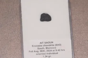 Rare Aït Saoun meteorite from Morocco joins Moscow University exhibit