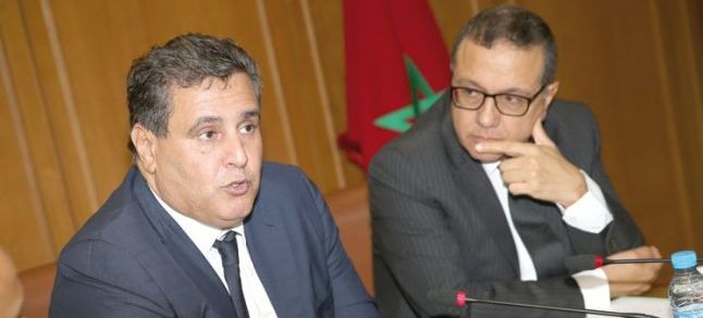 Agriculture and Fisheries Minister Aziz Akhannouch and former Finance and Economy minister Mohamed Boussaid./Ph. DR