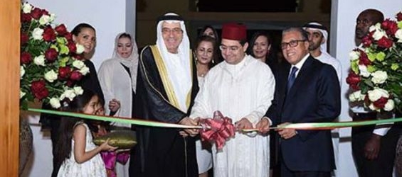 Foreign Minister Nasser Bourita inaugurating a diplomatic complex in Abu Dhabi./Ph. MAP
