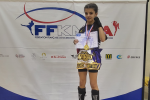 Kickboxing : Aya Bozarhoun remporte le championnat de France K-1