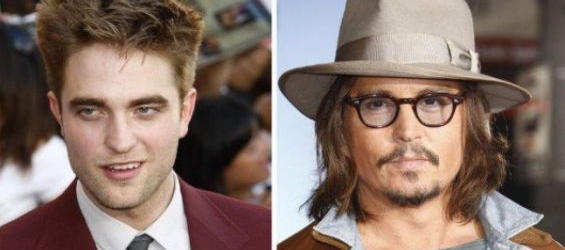 Robert Pattinson and Johny Depp./Ph. DR