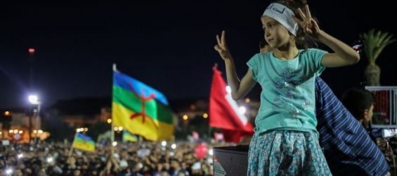 A demonstration in Al Hoceima on the 18th of May. / Ph. Therese Di Campo - AFP