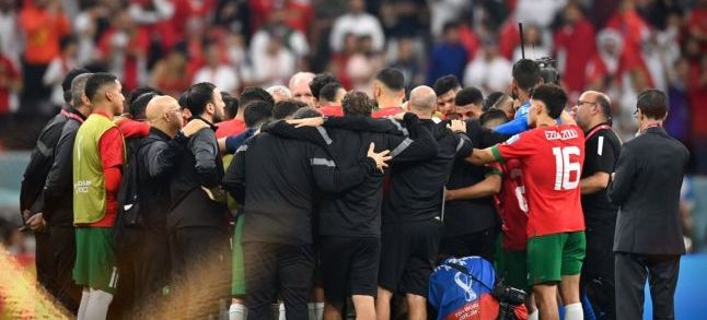 Morocco national football team during the 2022 World Cup in Qatar. / Ph. FRMF