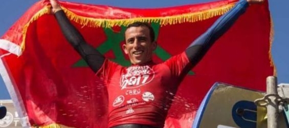 Moroccan bodyboarder Brahim Iddouch ranked 2nd in Australia./Ph. DR