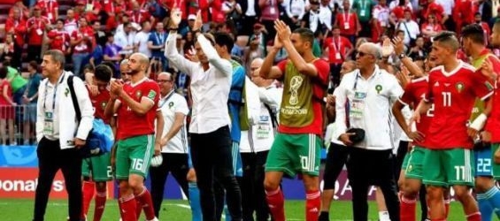 The Morocco national football team in Russia during the 2018 World Cup./Ph. DR