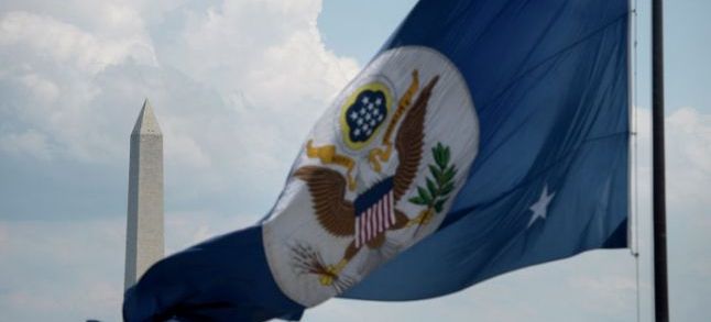U.S. Department of State flag./Ph. DR