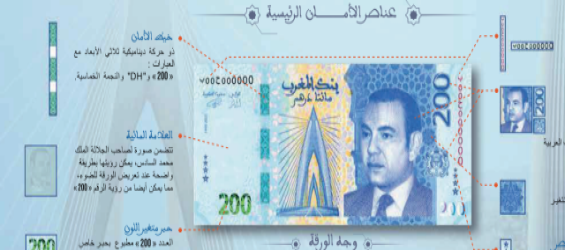 Bank Al Maghrib Met En Circulation Le Nouveau Billet De Banque De 200 DH