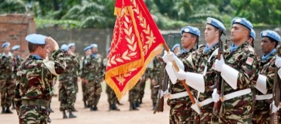 A Moroccan soldier seriously wounded at the Central African Republic./Ph. DR