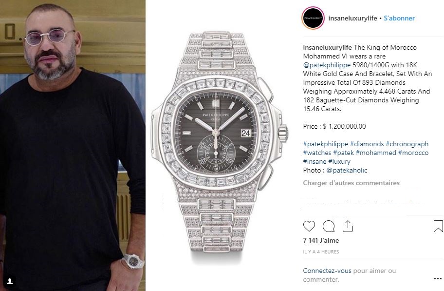 Luxury King Mohammed VI s 1 million watch