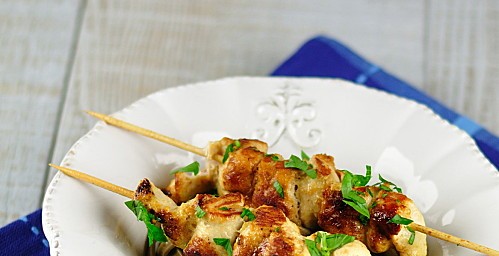 Brochettes de poulet à la moutarde 