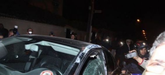 The car of Merdas after the murder./Ph. AIC PRESS