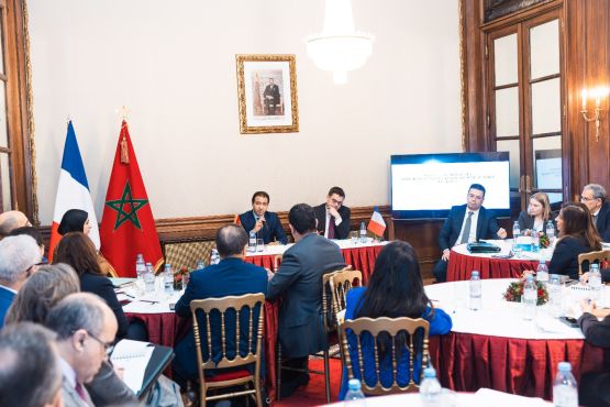 Meeting of senior French and Moroccan officials at the Kingdom's embassy in Paris / Photo: Embassy