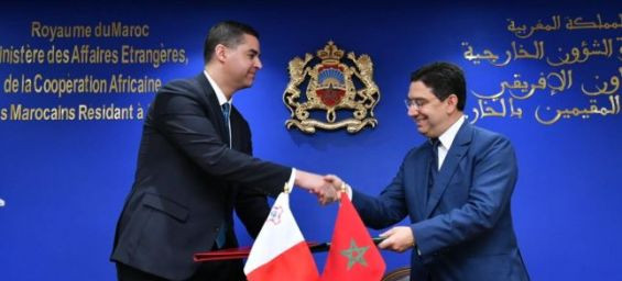 The foreign ministers of Malta and Morocco / Archive - Ph. MAP