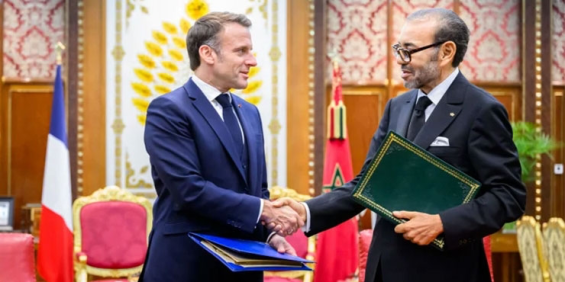 President Macron and King Mohammed VI during his official visit to Rabat / Ph. MAP