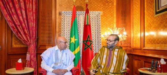 King Mohammed VI receives the Mauritanian president