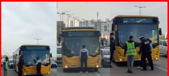 Arrest of an Individual Who Obstructed a Public Transport Bus in Casablanca