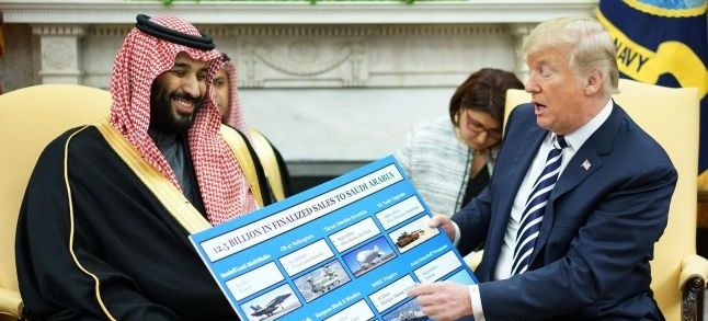 Saudi Crown prince Mohamed ben Salmane and USA President Donald Trump in the White House./Ph. DR
