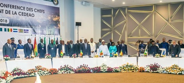 ECOWAS summit in Lomé on April the 14th, 2018./Ph. DR