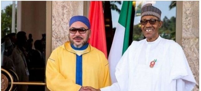 King Mohammed VI and the Nigerian President Muhammadu Buhari./Ph. DR