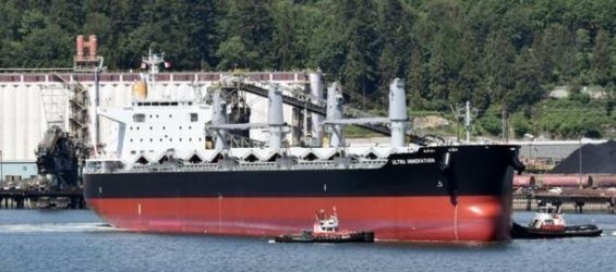 The Danish vessel "Ultra Innovation" belonging to Ultrabulk shipping company./Ph. DR