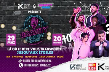 Maroc : Le Gravity Comedy Show s’invite à Marrakech 29 mai 2025
