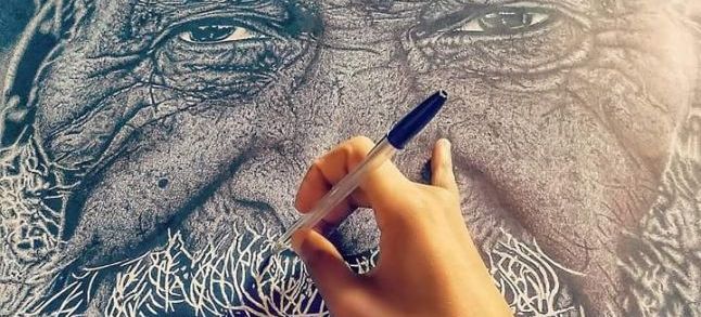 A painting by Moroccan artist Mustapha Belghiti./Ph. Mustapha Belghiti- Facebook