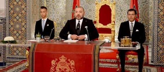 King Mohammed VI, Prince Moulay Rachid and Crown Prince Moulay Hassan