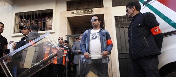 Crime scene reconstruction Saturday in Temara./Ph. DR