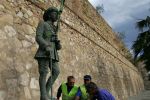 Melilla retire la dernière statue du général Franco