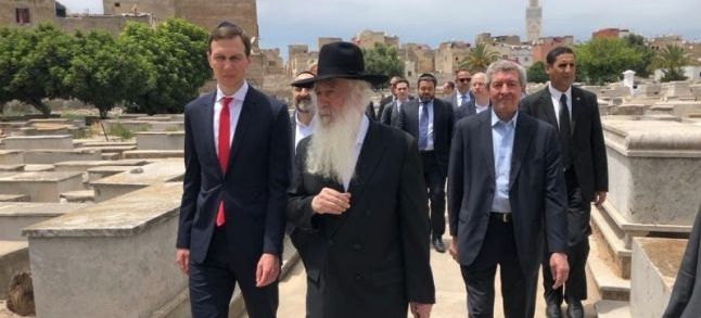 Senior White House advisor Jared Kushner at the Jewish cemetery in Casablanca. / Ph. Yeshiva World News