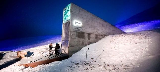 The Svalbard doomsday vault in Norway. / DR